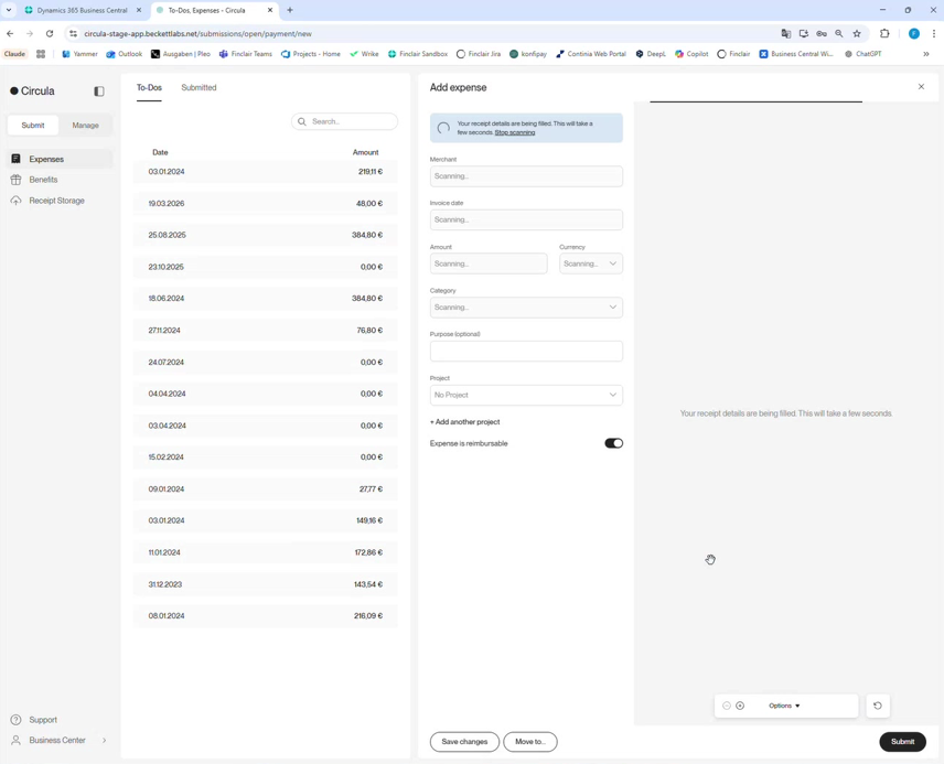 “Add expense” in the Circula app