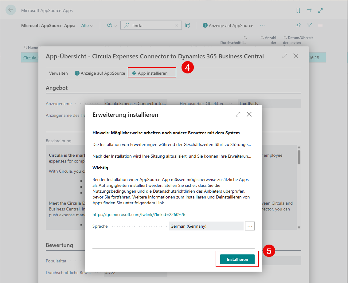 Bestätigungsdialog „Erweiterung installieren
